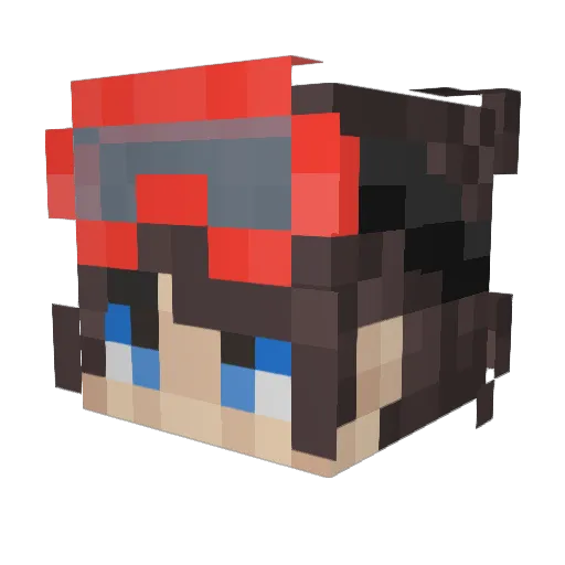 ErGiammone Minecraft avatar head, 3D render