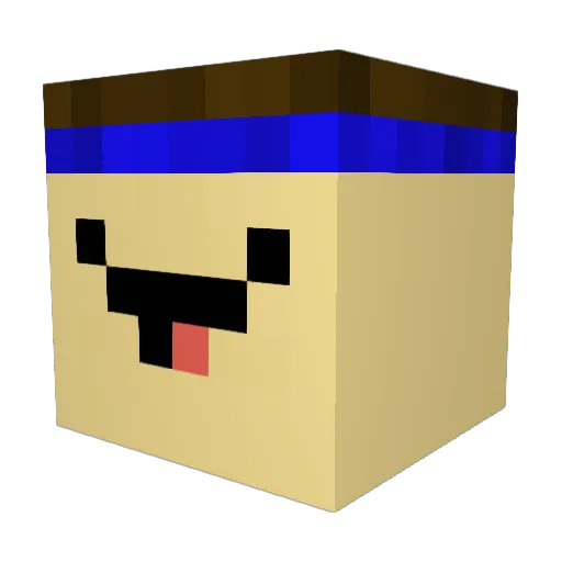 ErIstMiki Minecraft avatar head, 3D render