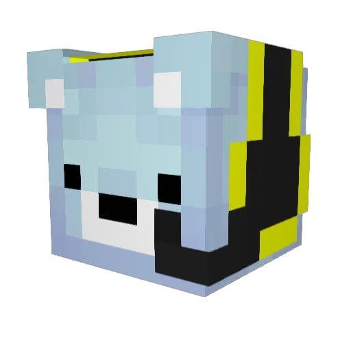 ErJhony Minecraft avatar head, 3D render