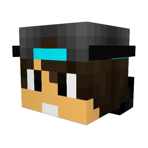 ErJoker02 Minecraft avatar head, 3D render