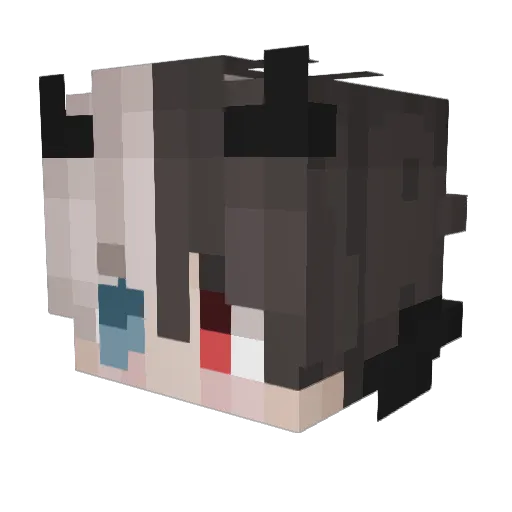 ErMaXii Minecraft avatar head, 3D render