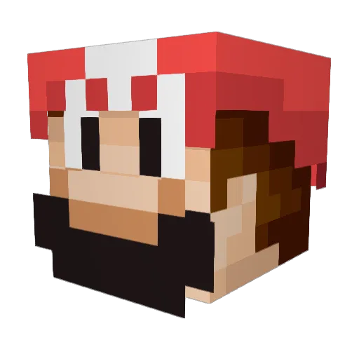 ErPacheco Minecraft avatar head, 3D render