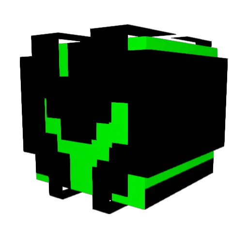 ErPelu Minecraft avatar head, 3D render