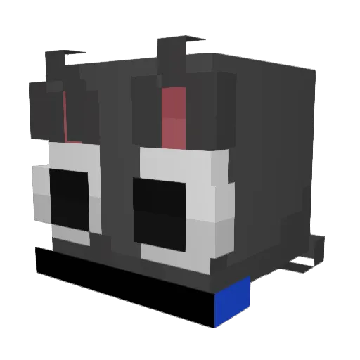 ErPhantomPVP Minecraft avatar head, 3D render