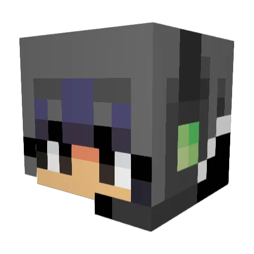 Er_Chuy Minecraft avatar head, 3D render