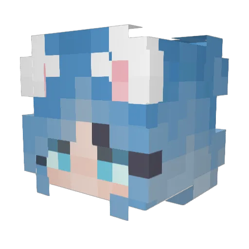 Era37 Minecraft avatar head, 3D render
