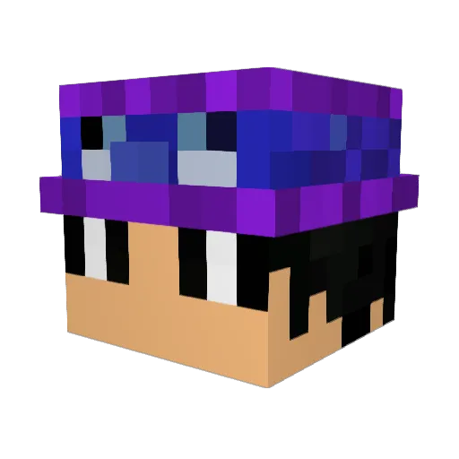 EraMister Minecraft avatar head, 3D render