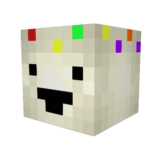 Eracerr Minecraft avatar head, 3D render