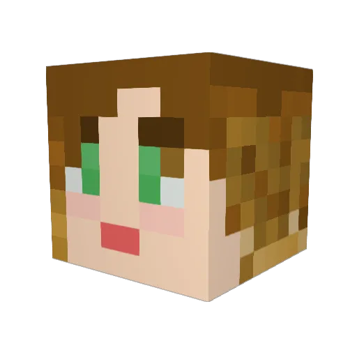 EradiKAIT Minecraft avatar head, 3D render