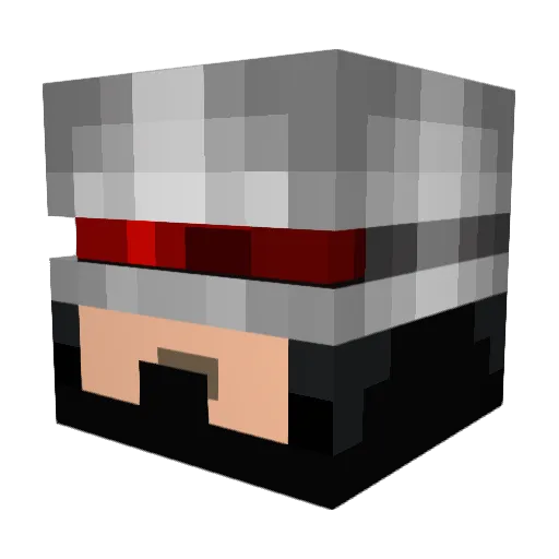Eradikator Minecraft avatar head, 3D render