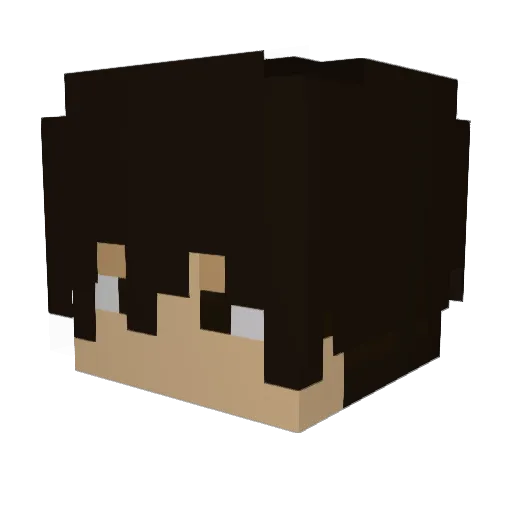Erado Minecraft avatar head, 3D render