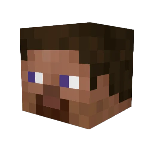 EradorLive Minecraft avatar head, 3D render