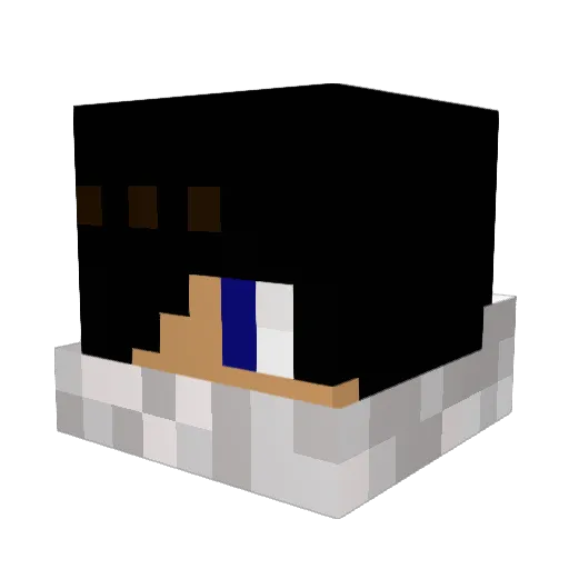 Erag0r Minecraft avatar head, 3D render