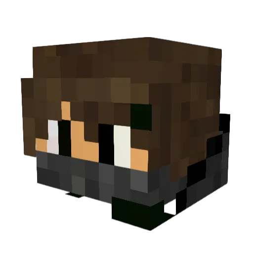 Eragon30000 Minecraft avatar head, 3D render