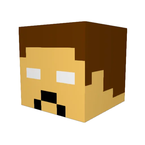 EragonMaster2003 Minecraft avatar head, 3D render