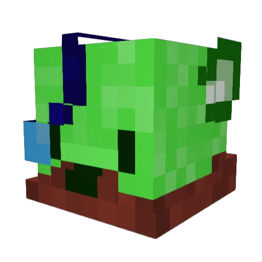 Eralpali Minecraft avatar head, 3D render