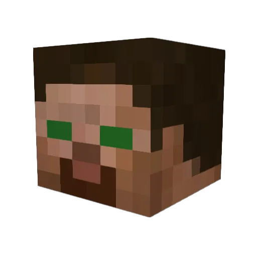 Eramade Minecraft avatar head, 3D render