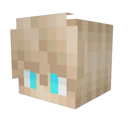 Eran_Raine Minecraft avatar head, 3D render