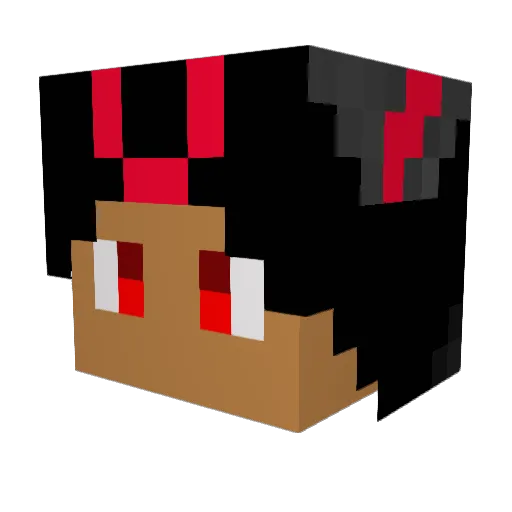 Eranski Minecraft avatar head, 3D render