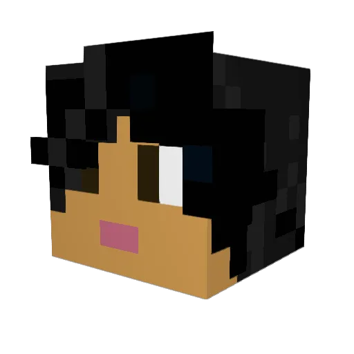 Erasear Minecraft avatar head, 3D render