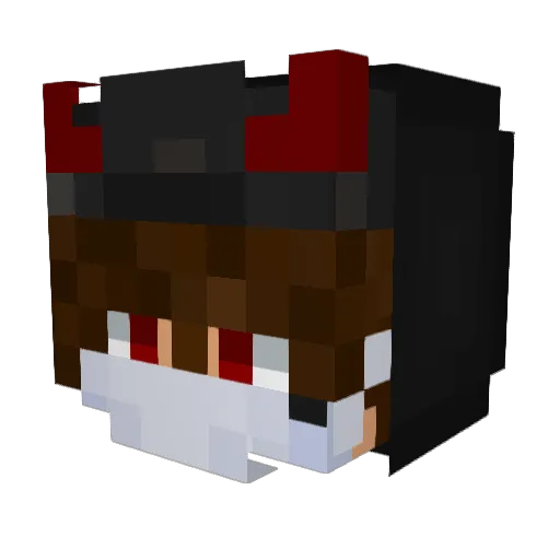 Eraser09 Minecraft avatar head, 3D render