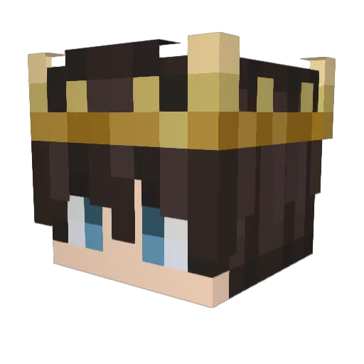 Eraser2107 Minecraft avatar head, 3D render