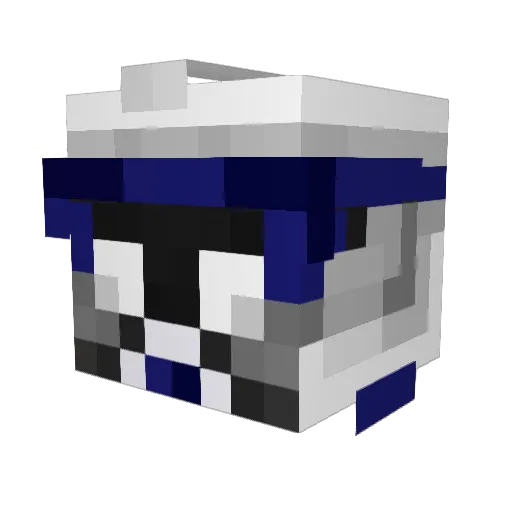 Eraser78 Minecraft avatar head, 3D render