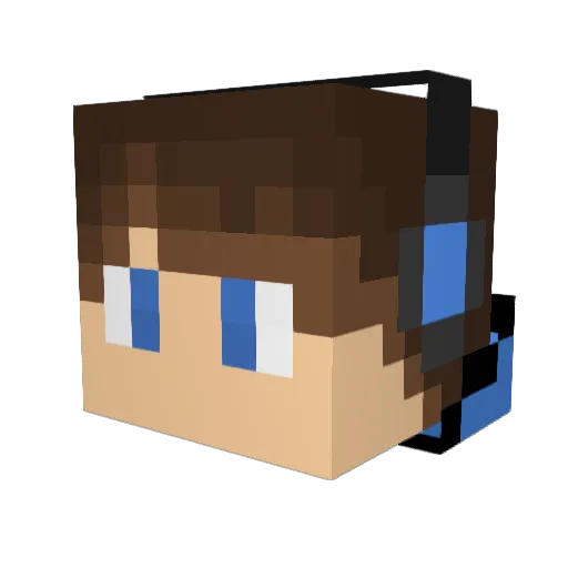 Eraser_Leo Minecraft avatar head, 3D render