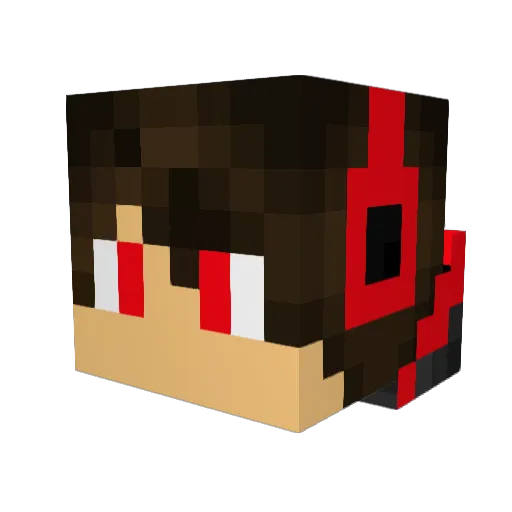 Erasmok8 Minecraft avatar head, 3D render