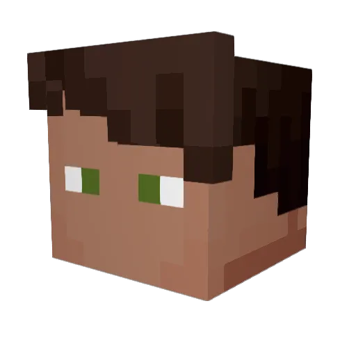 Eraso0 Minecraft avatar head, 3D render