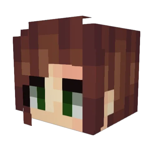 Eravil Minecraft avatar head, 3D render