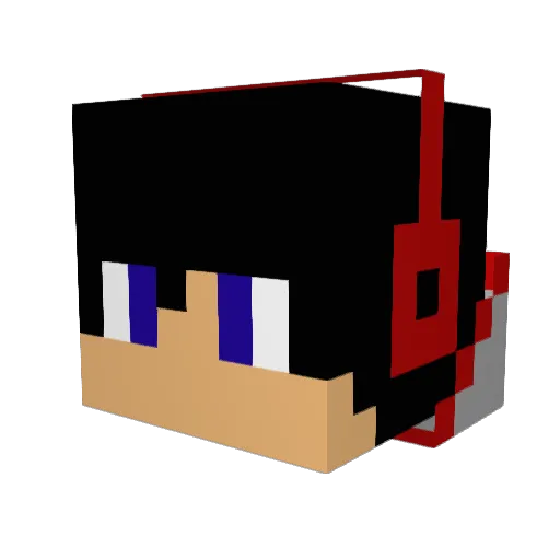 ErayPlays Minecraft avatar head, 3D render