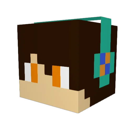 Eray_K Minecraft avatar head, 3D render