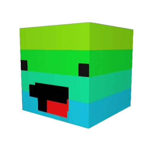 Erayoo Minecraft avatar head, 3D render