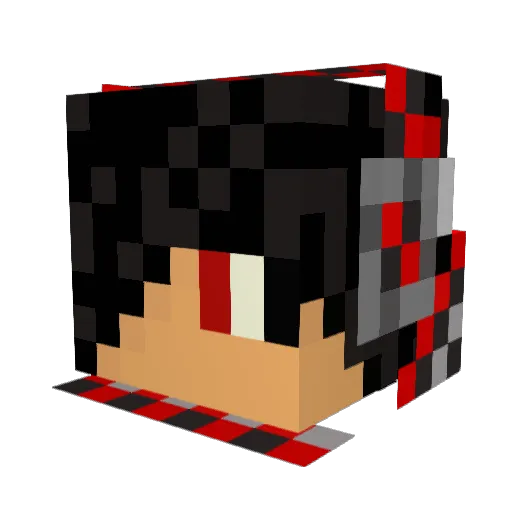 Erazielle Minecraft avatar head, 3D render
