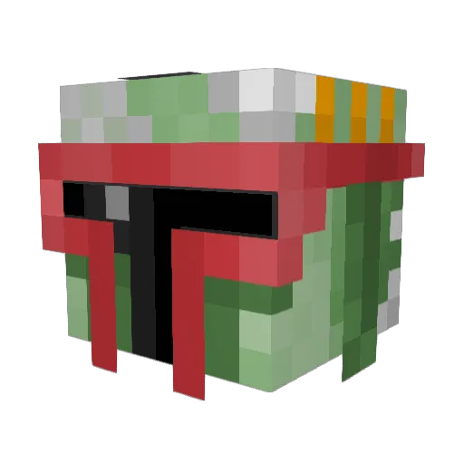 Erbinator13 Minecraft avatar head, 3D render