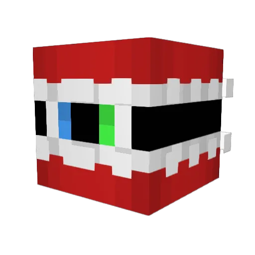 Ercanaman Minecraft avatar head, 3D render