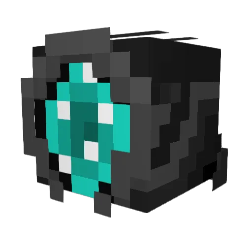 Erceas Minecraft avatar head, 3D render