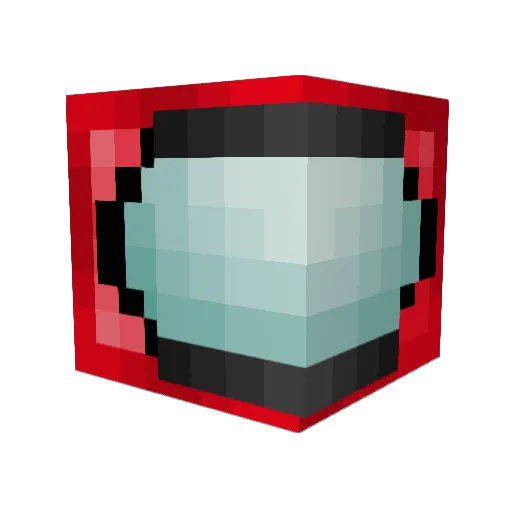 Erconic Minecraft avatar head, 3D render