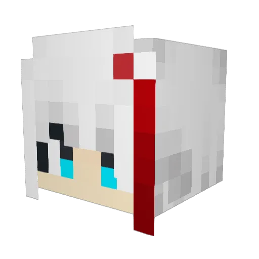 Ercyer Minecraft avatar head, 3D render
