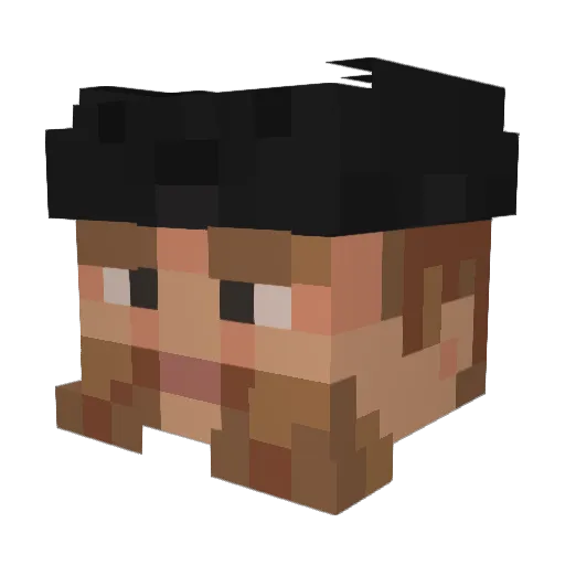 Erdal__ Minecraft avatar head, 3D render