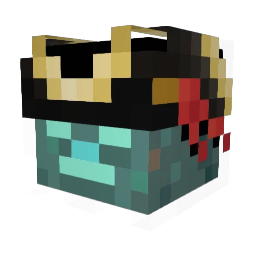 Erdbeercheen Minecraft avatar head, 3D render