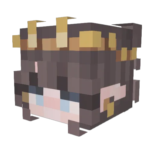 Erdbeerchen19 Minecraft avatar head, 3D render