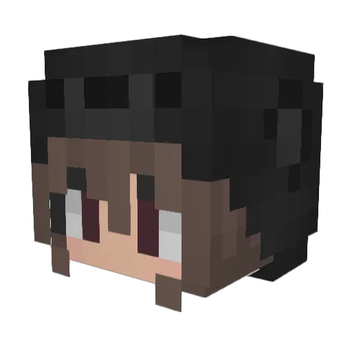 Erdbeere__ Minecraft avatar head, 3D render