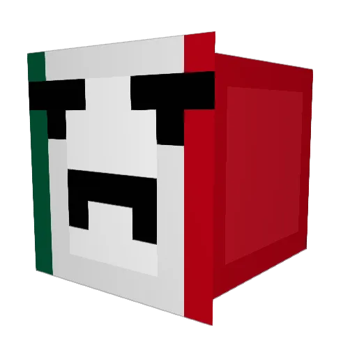 Erdnuss_genuss Minecraft avatar head, 3D render