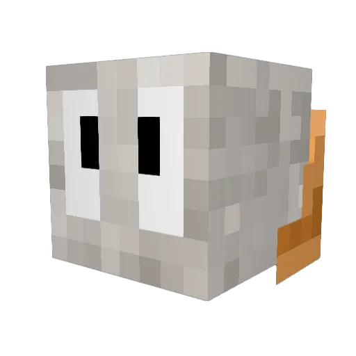 ErebosXXL Minecraft avatar head, 3D render