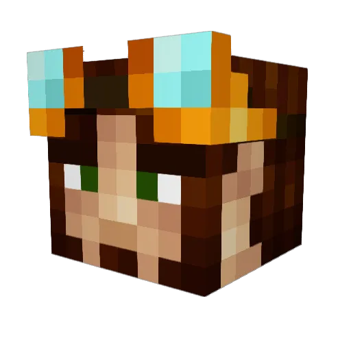 ErebusGuy Minecraft avatar head, 3D render