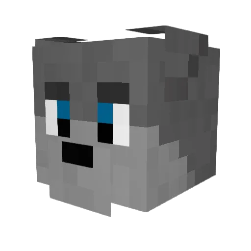 Eredos Minecraft avatar head, 3D render