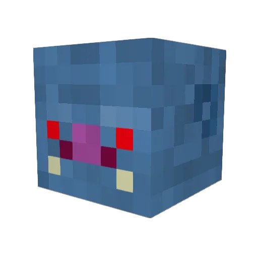 Ereduse Minecraft avatar head, 3D render
