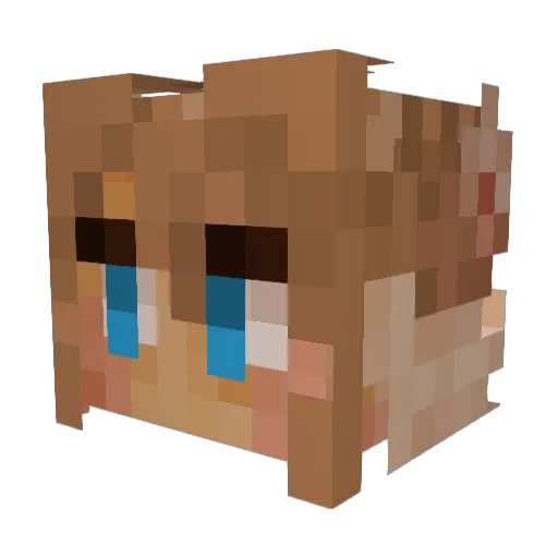 EreiDorito Minecraft avatar head, 3D render